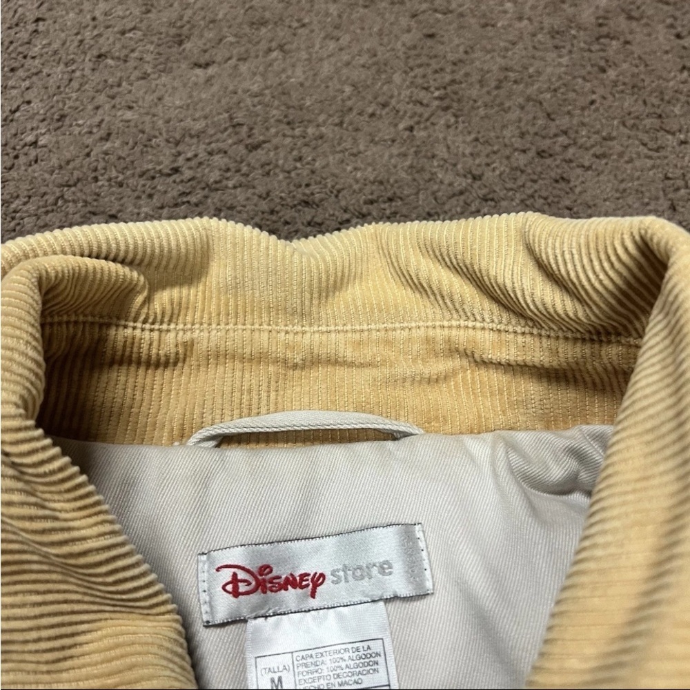Disney Eeyore Winnie The Pooh chore jacket Women’s Size Medium Beige Vintage 90s - Picture 10 of 14